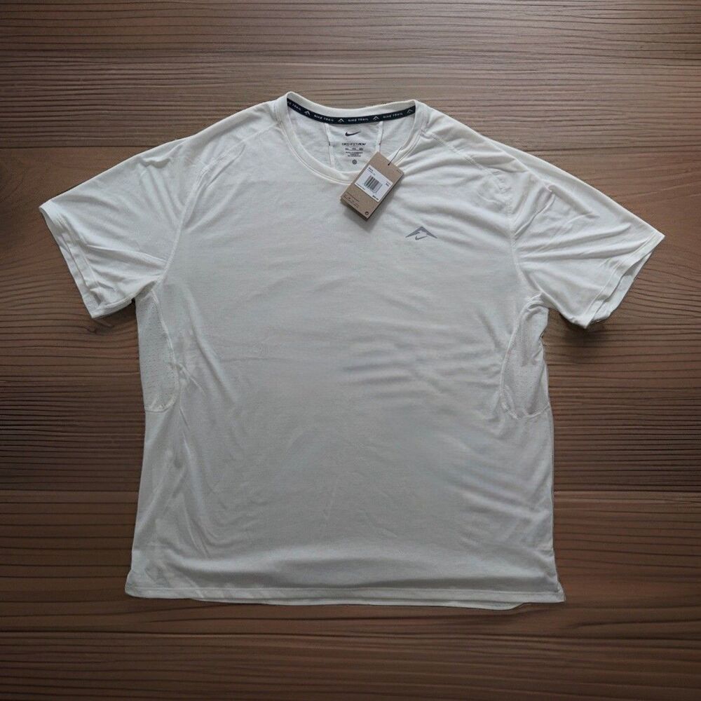 NWT Nike Trail Solar Chase Men's Sz XXL Dri-FIT ADV Running Top White HJ3580-133